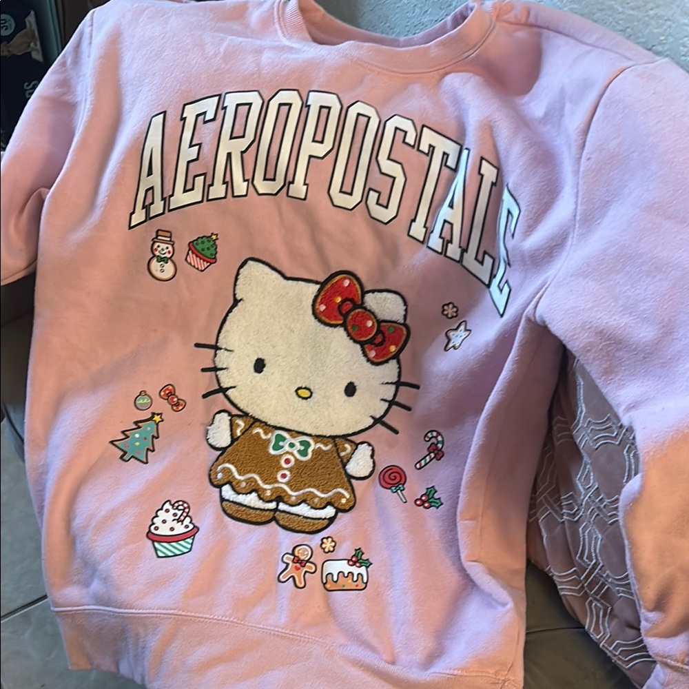 Aeropostale Pink Hello Kitty Festive Sweatshirt